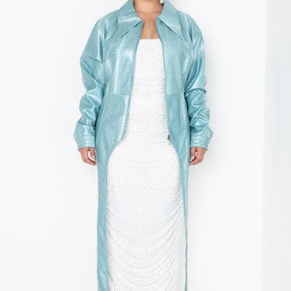 PLUS AZALEA WANG  CORSET JORJA CROC  JACKET - Picture 4 of 8